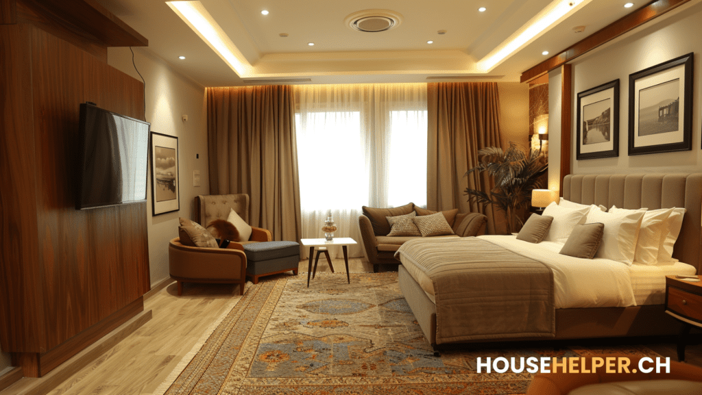 Elevate Your Living Experience with Luxury Apartment Cleaning in Zurich - Househelper Are you tired of coming home to a messy apartment? Do you long for a space that exudes luxury and cleanliness? Look no further than HouseHelper.ch, your premier choice for luxury apartment cleaning in Zurich. With our commitment to excellence and passion for cleanliness, we elevate the standards of apartment cleaning to a whole new level. Introduction: Discover the Difference with HouseHelper.ch At HouseHelper.ch, we understand that luxury living goes beyond just having a beautifully designed space. It also encompasses the cleanliness and tidiness that make your apartment truly feel like a sanctuary. That's why we offer top-notch cleaning services tailored specifically for luxury apartments. Quality Service, Exceptional Results What sets us apart from other cleaners is our unwavering dedication to quality. We don't just clean for the sake of it – we clean with heart and passion. Our team consists of cleaning enthusiasts who take pride in their work and go above and beyond to ensure every corner of your apartment is spotless. Using the Best for the Best But what truly sets us apart is our genuine love for cleaning. While other cleaners may see it as just a job, we see it as a passion. We derive immense satisfaction from transforming a cluttered space into a pristine haven for our clients. Our enthusiasm shines through in the quality of our work, making HouseHelper.ch the preferred choice for luxury apartment cleaning in Zurich. Passion for Cleaning: Going Above and Beyond When you choose HouseHelper.ch, you're not just getting a cleaning service – you're getting a team of dedicated professionals who genuinely care about your living experience. We take the time to understand your needs and preferences, tailoring our services to ensure your complete satisfaction. Tailored Solutions for Your Needs Moreover, our services extend throughout the Zurich area in Switzerland, ensuring that residents in surrounding areas can also experience the luxury and cleanliness that HouseHelper.ch provides. So why settle for ordinary when you can experience the extraordinary with HouseHelper.ch? Elevate your living experience today with our luxury apartment cleaning services in Zurich. Experience the difference that passion and dedication can make in transforming your space into a pristine oasis of luxury and cleanliness. Contact us now to schedule your first cleaning appointment and discover the true meaning of luxury living.