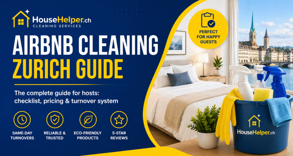 Airbnb Reinigung in Zürich: Der komplette Guide für Gastgeber (2026)